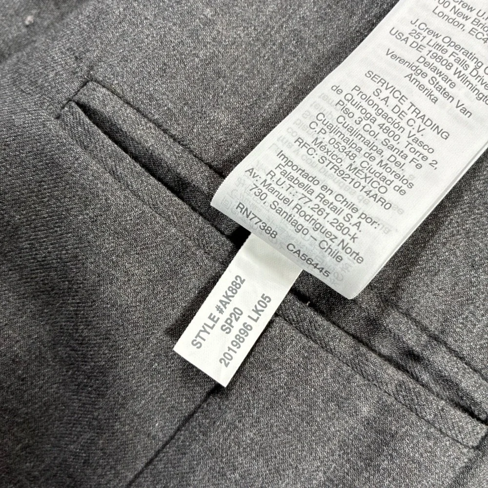 J.Crew Thompson Unstructured Blazer 38 Grey‎ Cotton Twill Jacket (Tag 36)